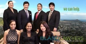Photo of the attorneys and staff of Doi/Luke, Islandlawyers - Honolulu divorce, family law, bankruptcy, and estate planning lawyers