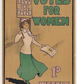 Poster of "Votes for Women," commemorating Women's Equality Day