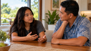 Teen and Parent Talking