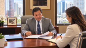 Attorney & Client, discussing a prenup